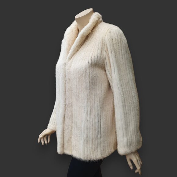 Light Mink Corduroy Cut Jacket -Medium - Picture 3 of 9